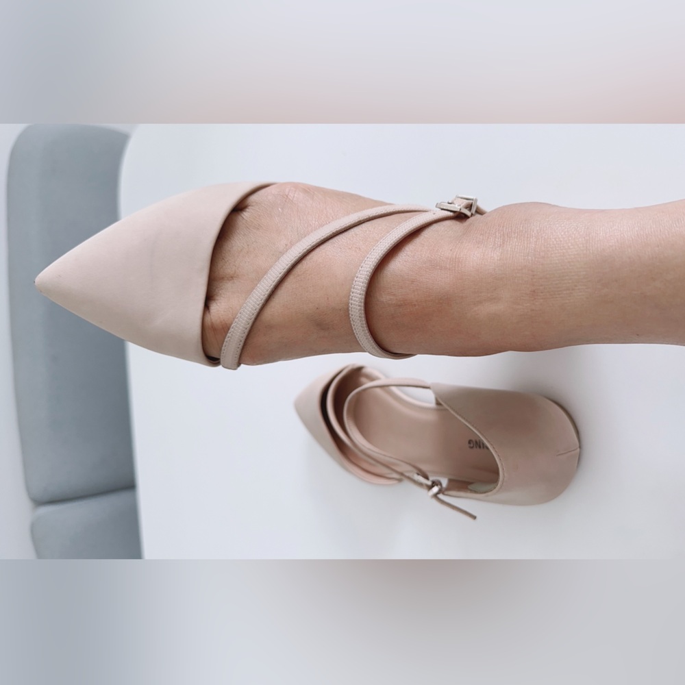 Call It Spring Beige Flats with Straps - Picture 7 of 7